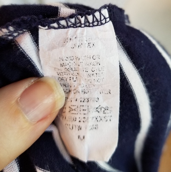 Francesca's Alya Striped Criss Cross Neck Top - Picture 6 of 6